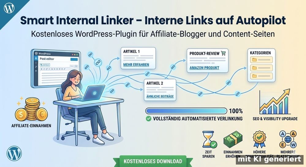 Smart Internal Linker – Interne Links auf Autopilot Kostenloses WordPress-Plugin für Affiliate-Blogger und Content-Seiten